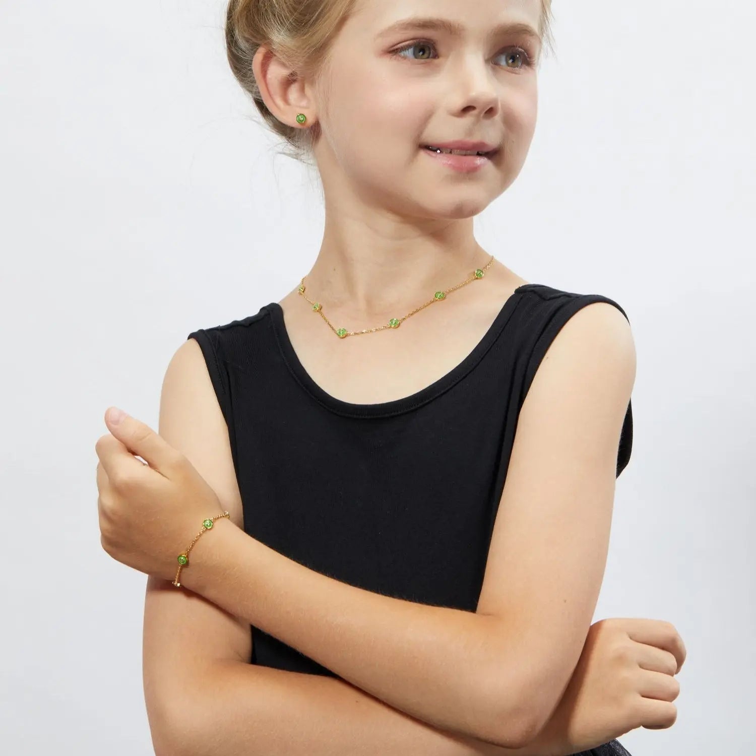 Petit Bubble Bracelet in Green Anna Zuckerman
