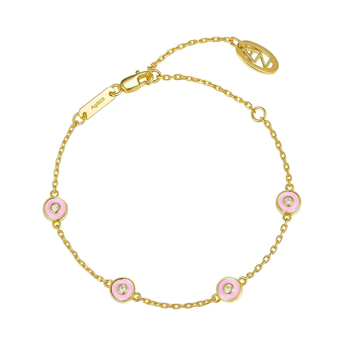 Petit Bubble Bracelet in Pink Anna Zuckerman