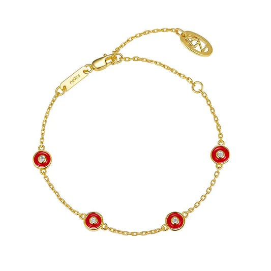 Petit Bubble Bracelet in Red Anna Zuckerman