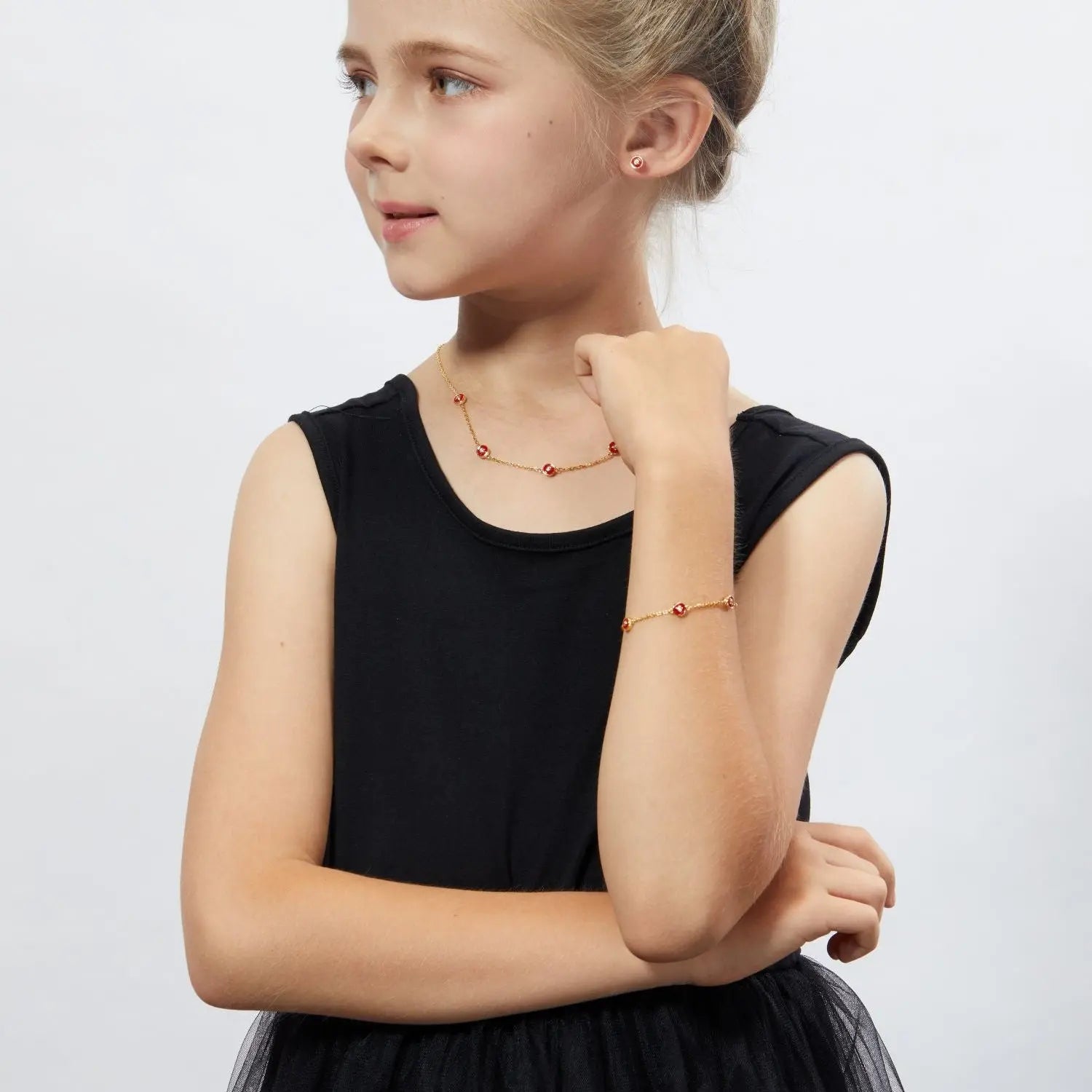 Petit Bubble Bracelet in Red Anna Zuckerman