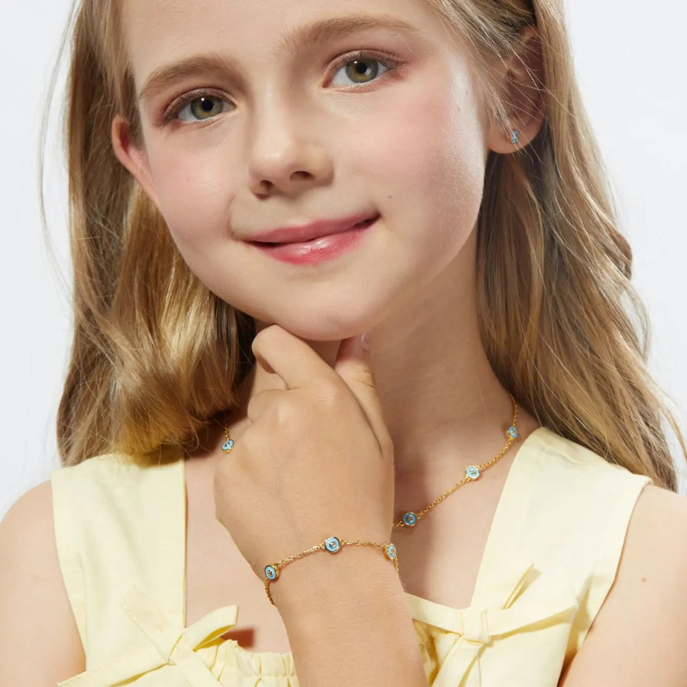 Petit Bubble Bracelet in Sky Blue Anna Zuckerman