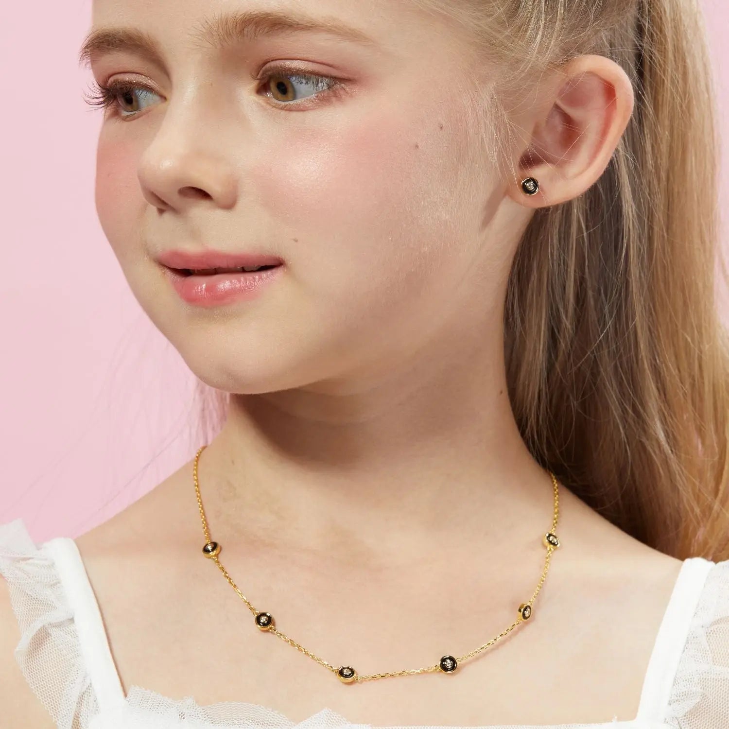 Petit Bubble Earrings in Black Anna Zuckerman