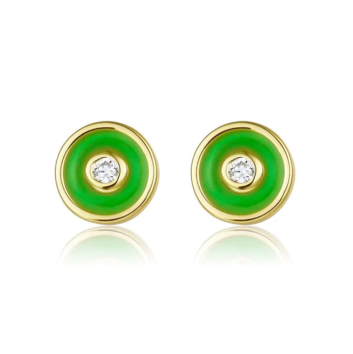 Petit Bubble Earrings in Green Anna Zuckerman
