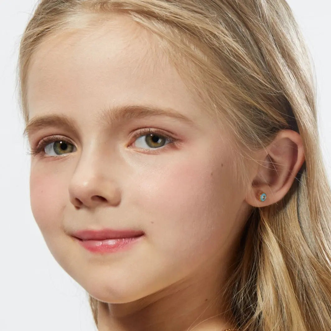Petit Bubble Earrings in Sky Blue Anna Zuckerman