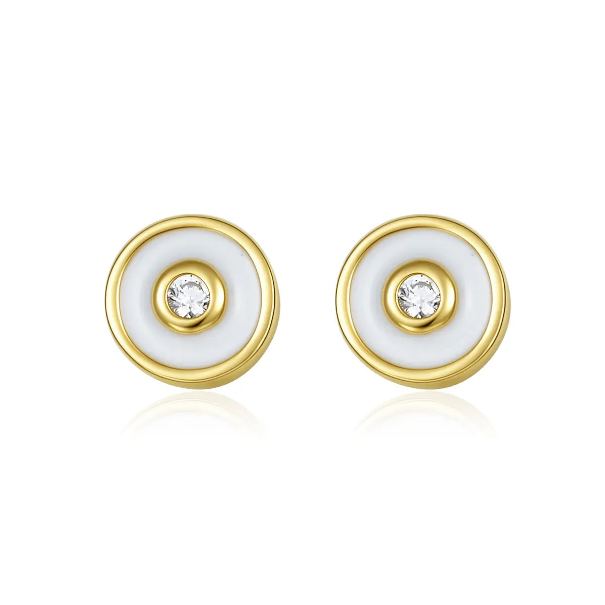 Petit Bubble Earrings in White Anna Zuckerman