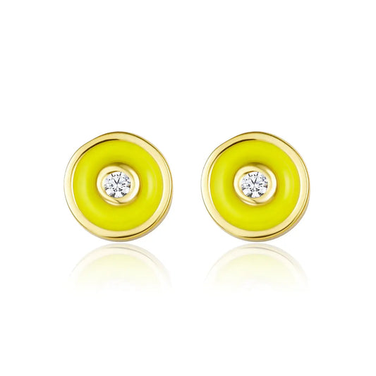 Petit Bubble Earrings in Yellow Anna Zuckerman