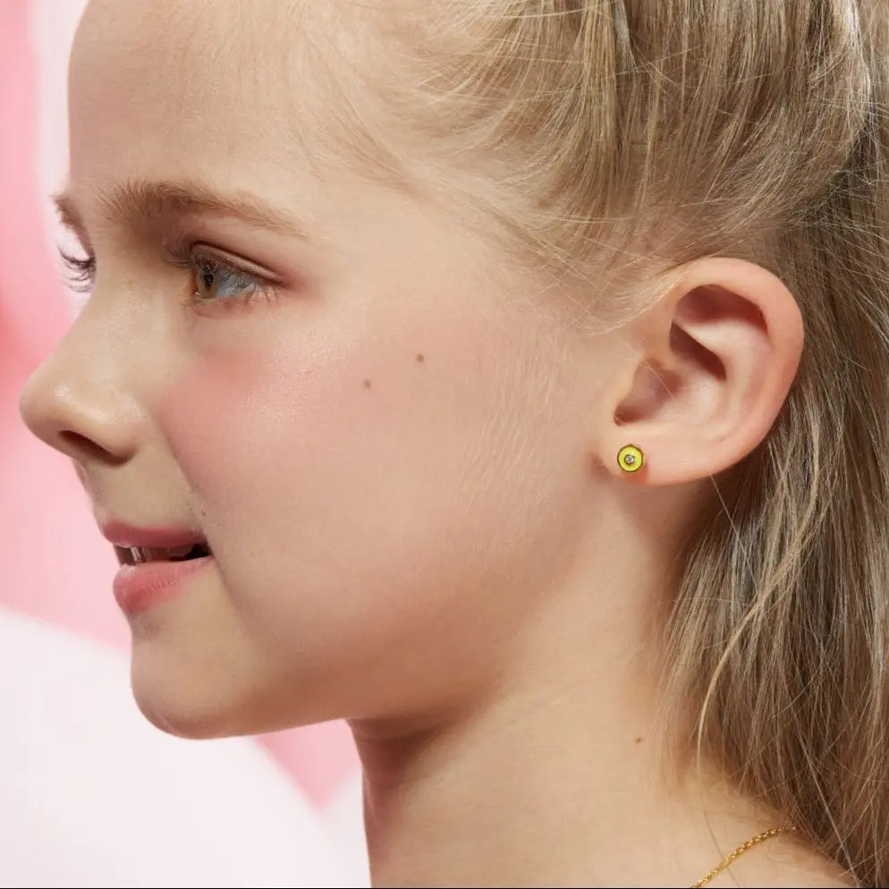 Petit Bubble Earrings in Yellow Anna Zuckerman
