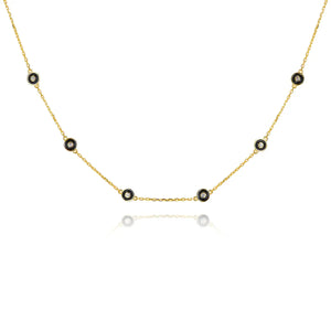 Petit Bubble Necklace in Black Anna Zuckerman