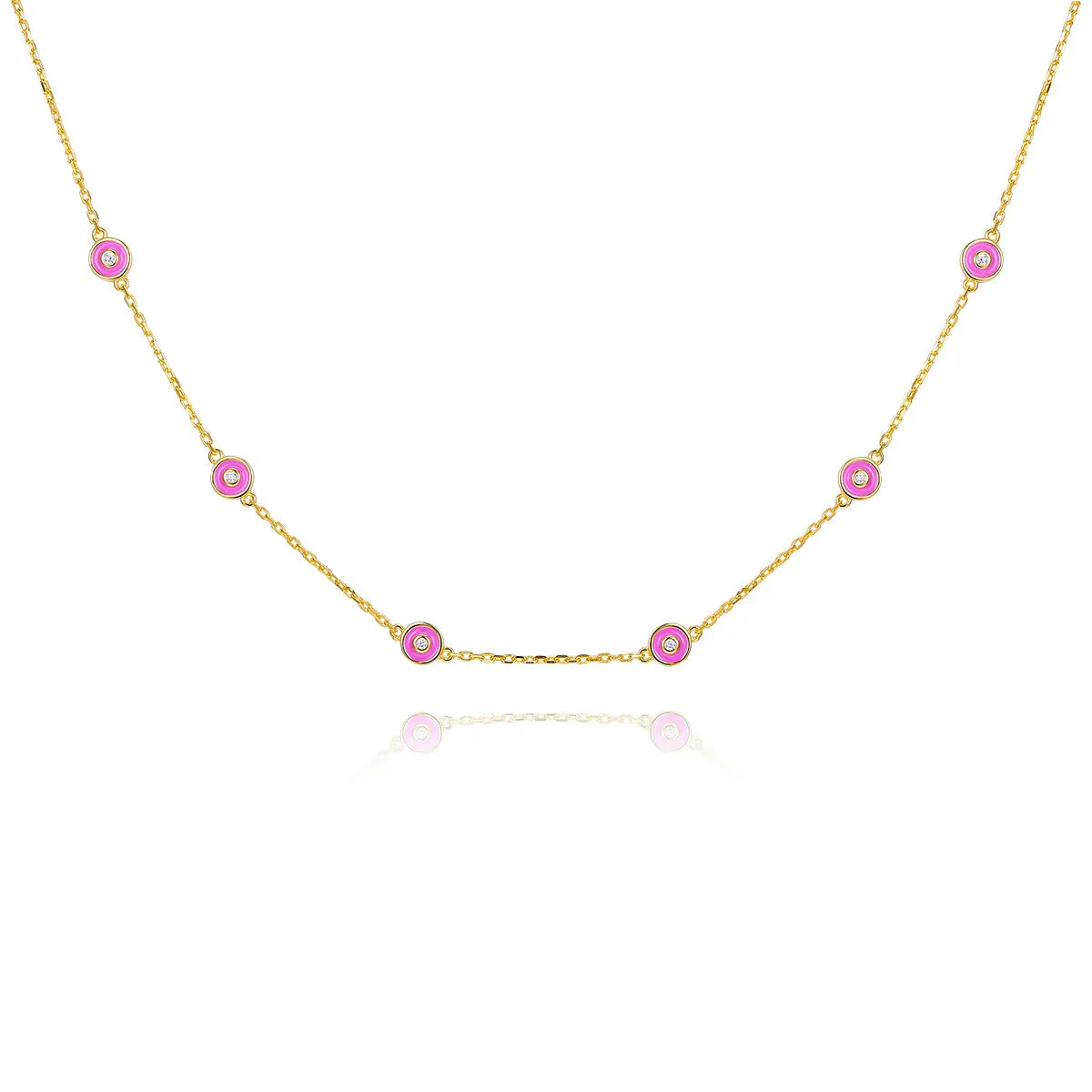 Petit Bubble Necklace in Rose Anna Zuckerman