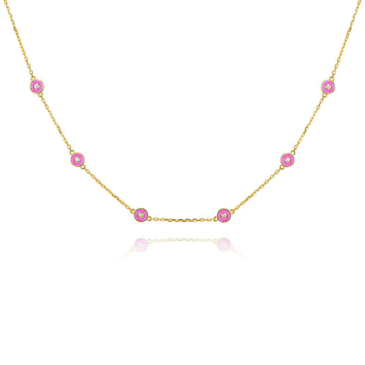 Petit Bubble Necklace in Rose Anna Zuckerman