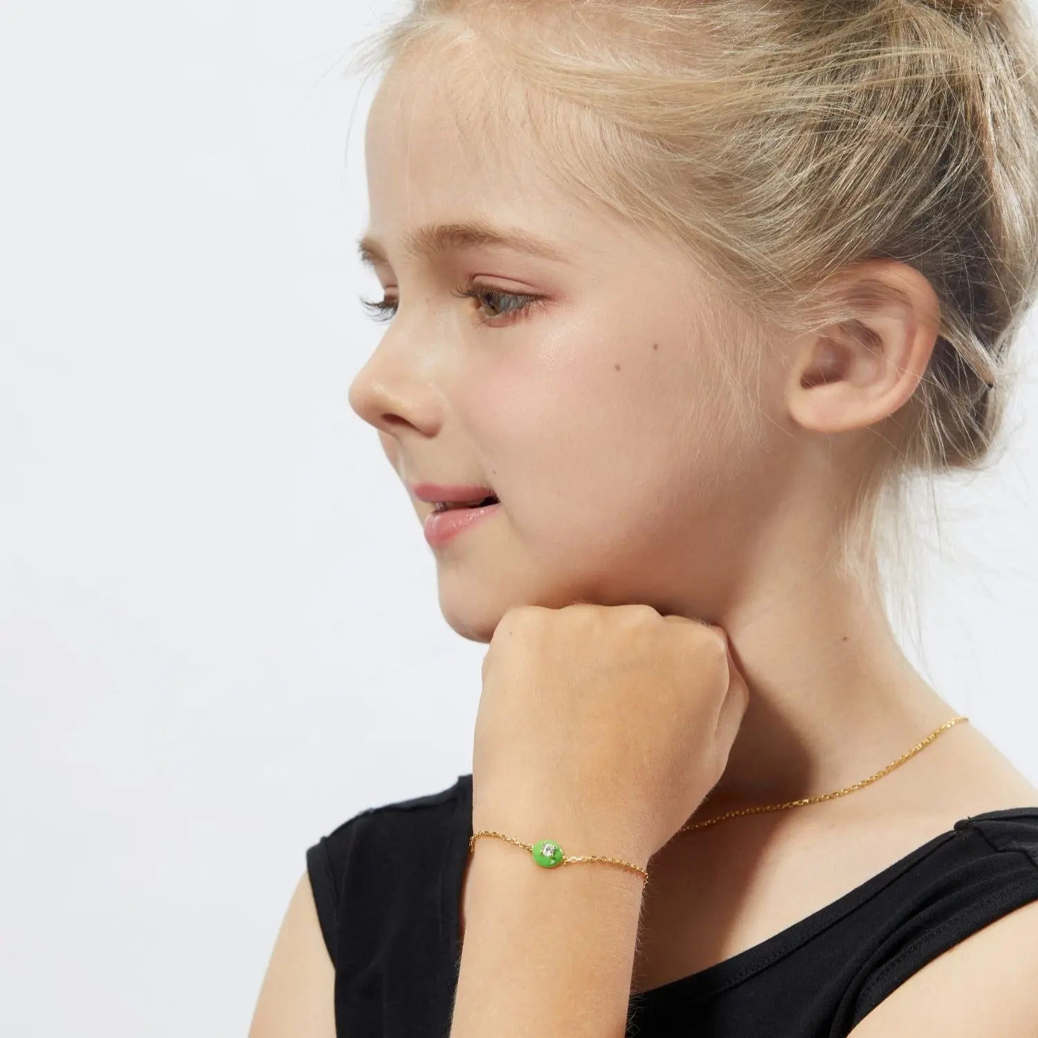 Petit Cupcake Bracelet in Green Anna Zuckerman