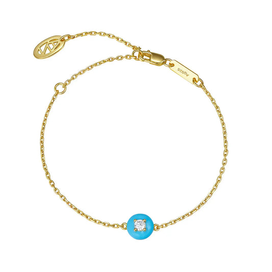 Petit Cupcake Bracelet in Sky Blue Anna Zuckerman