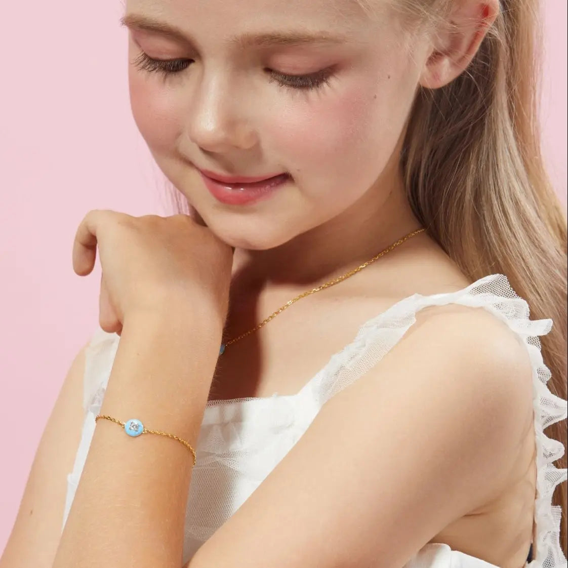 Petit Cupcake Bracelet in Sky Blue Anna Zuckerman