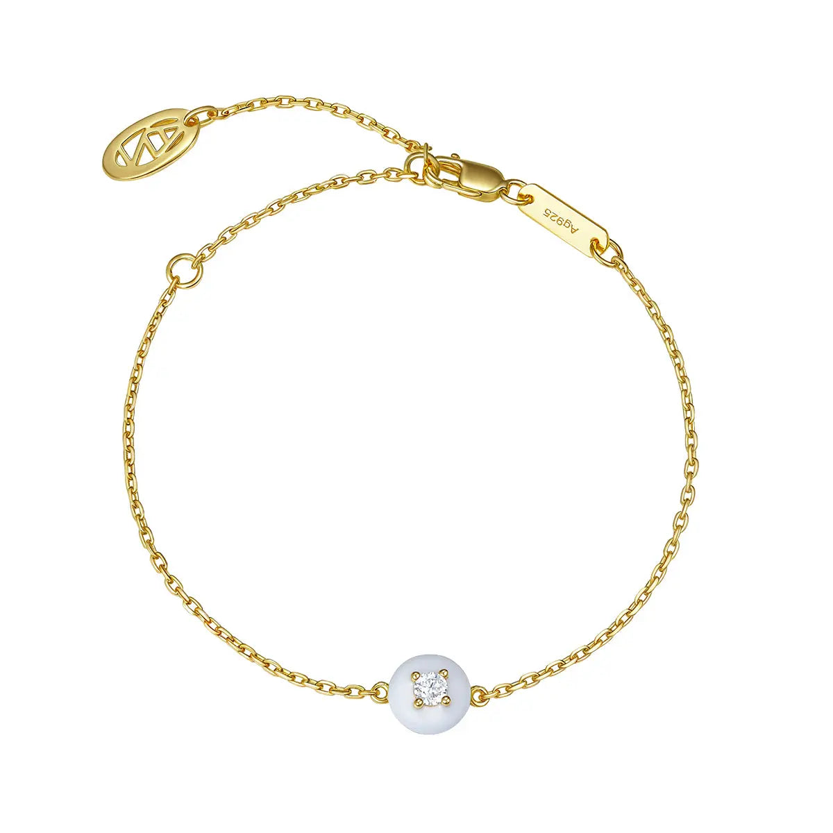 Petit Cupcake Bracelet in White Anna Zuckerman