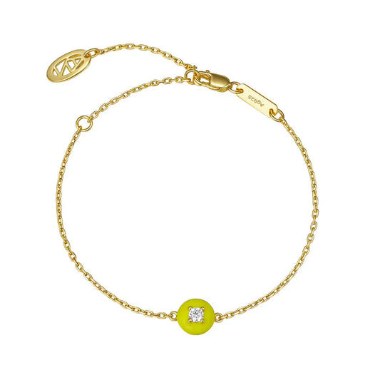 Petit Cupcake Bracelet in Yellow Anna Zuckerman