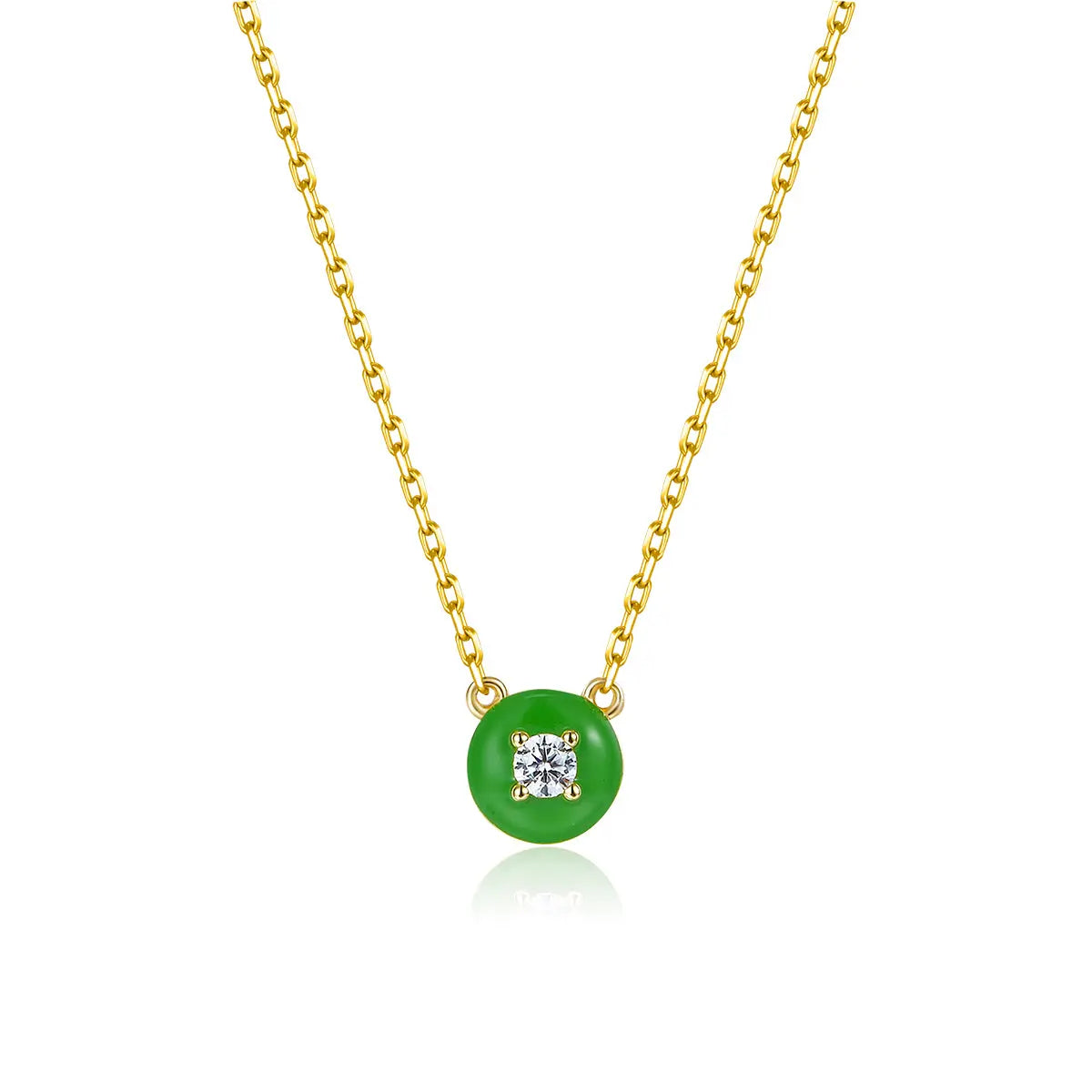 Petit Cupcake Necklace in Green Anna Zuckerman