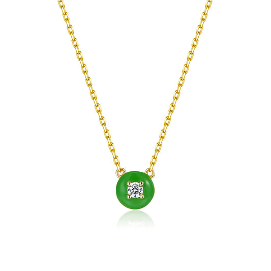 Petit Cupcake Necklace in Green Anna Zuckerman