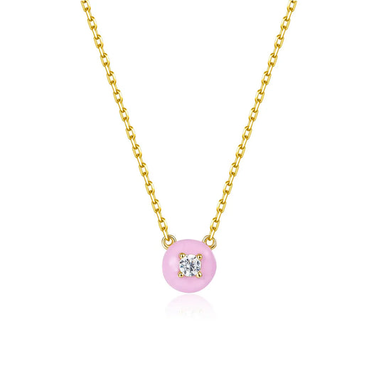 Petit Cupcake Necklace in Pink Anna Zuckerman