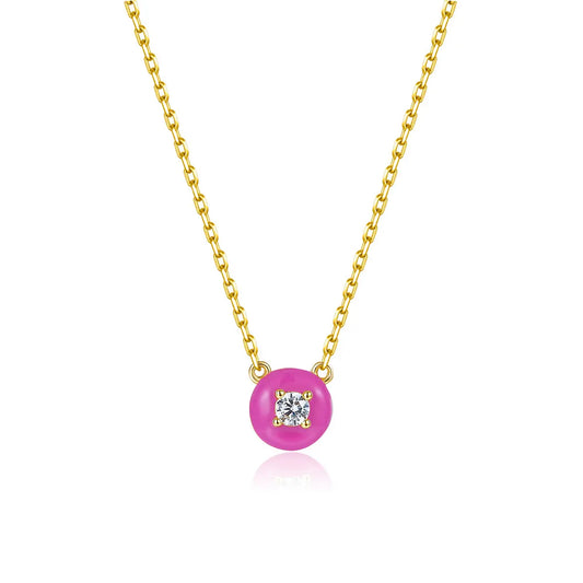Petit Cupcake Necklace in Rose Anna Zuckerman