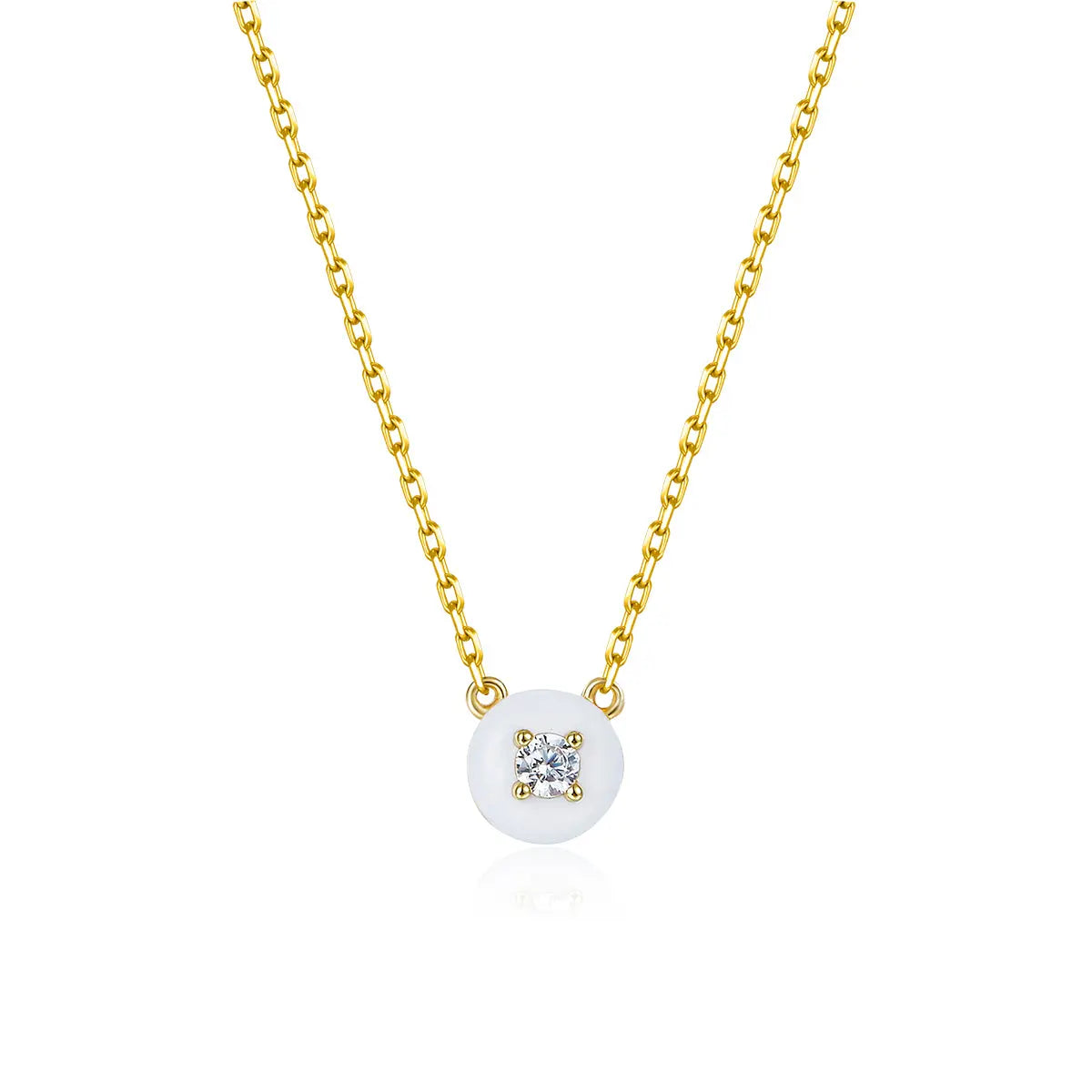 Petit Cupcake Necklace in White Anna Zuckerman