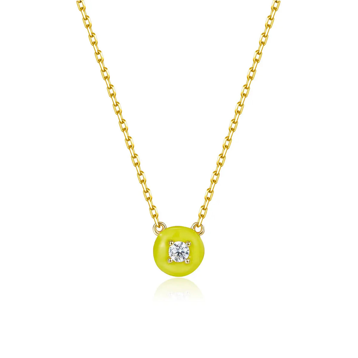 Petit Cupcake Necklace in Yellow Anna Zuckerman