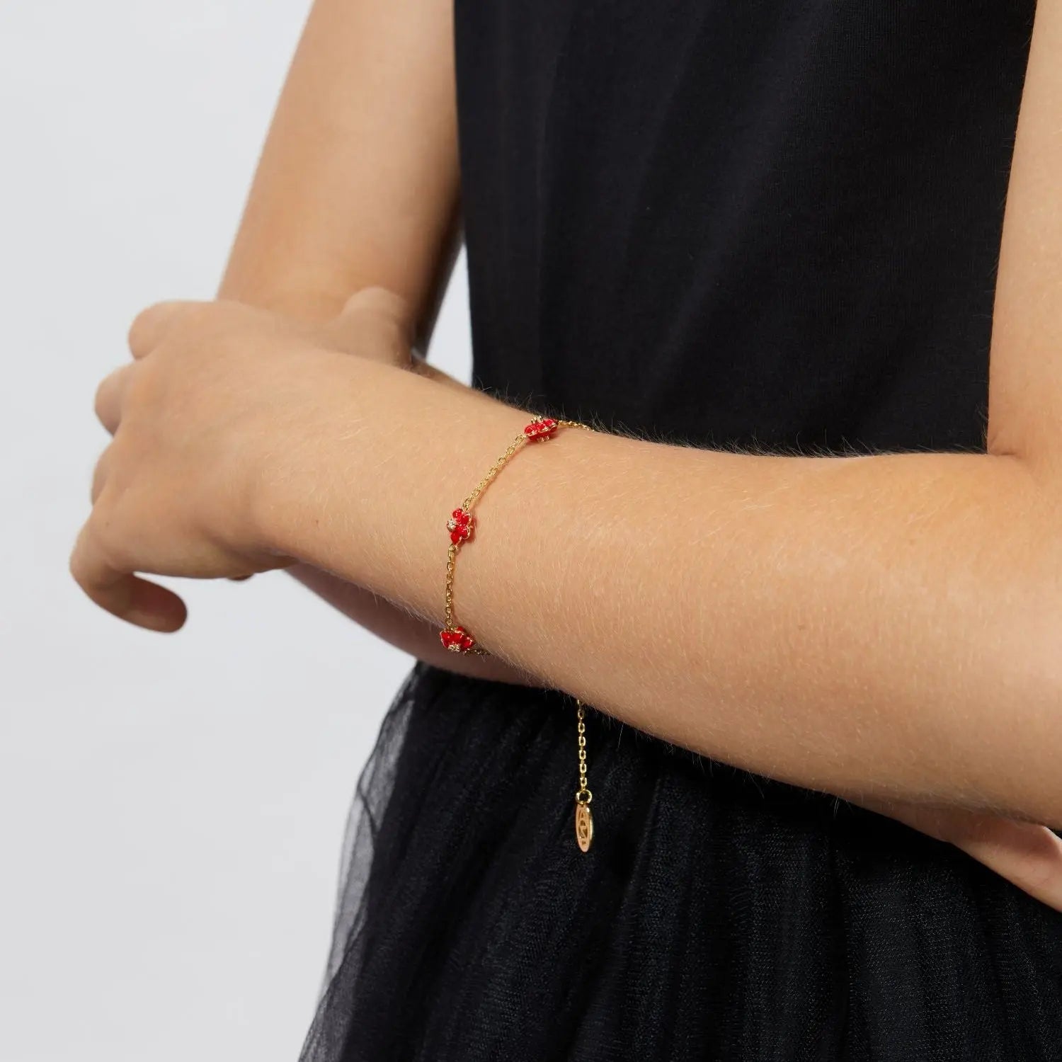 Petit Daisy Red Bracelet Anna Zuckerman