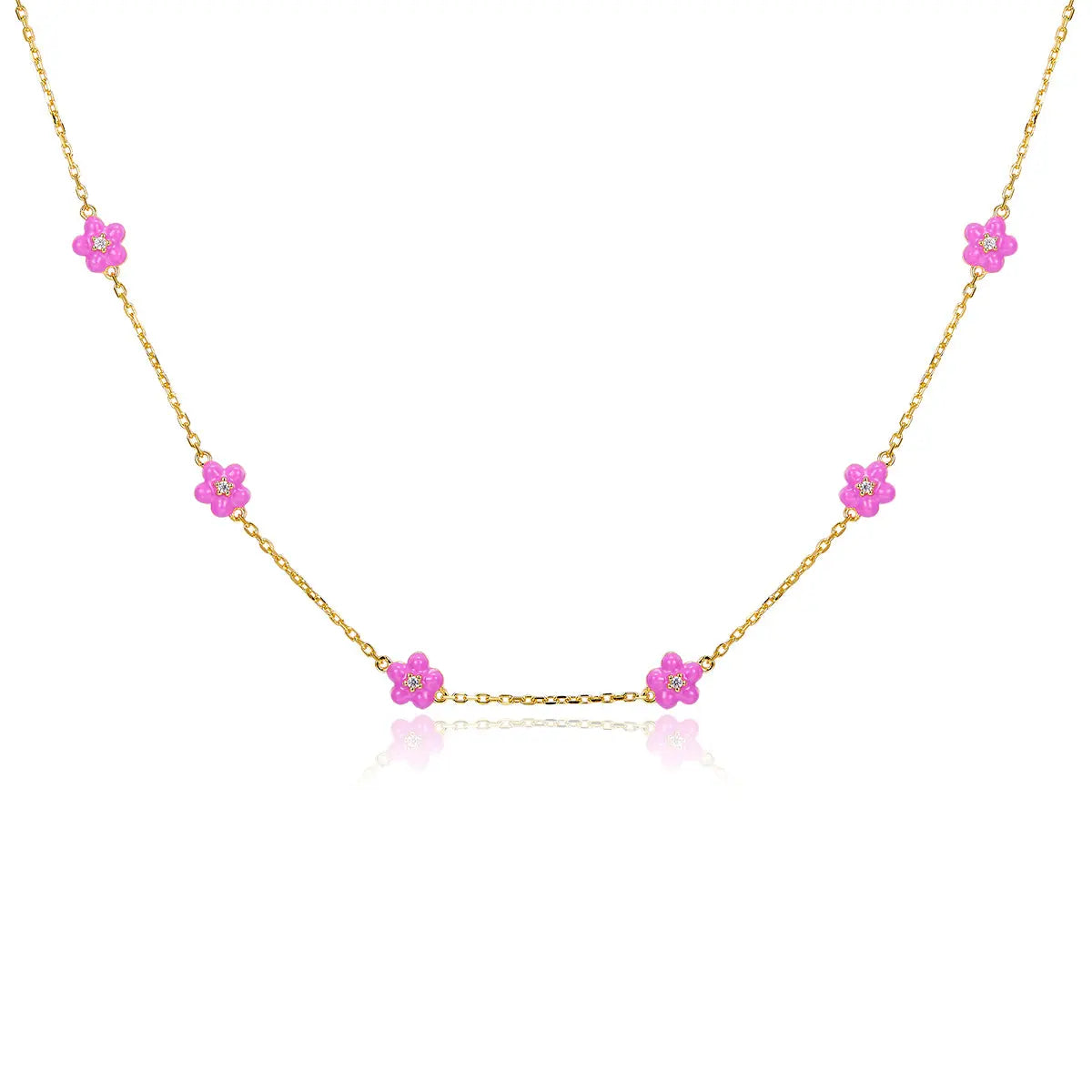 Petit Daisy Rose Necklace Anna Zuckerman