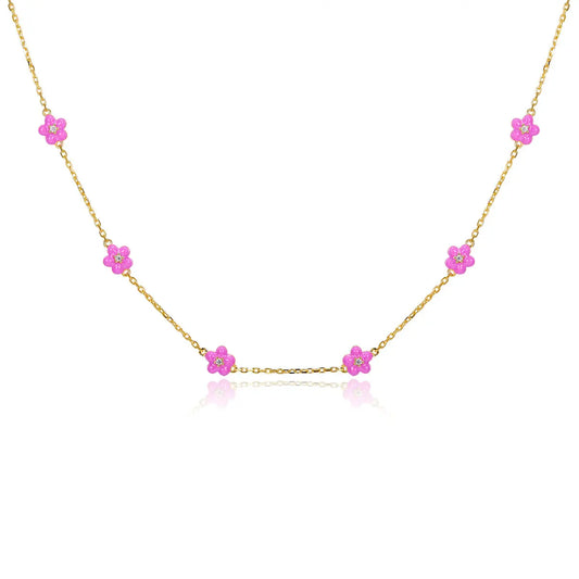 Petit Daisy Rose Necklace Anna Zuckerman