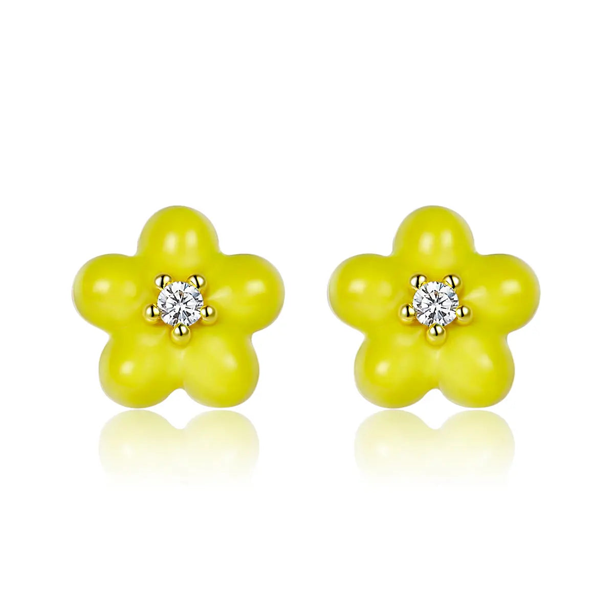 Petit Daisy Yellow Earrings Anna Zuckerman