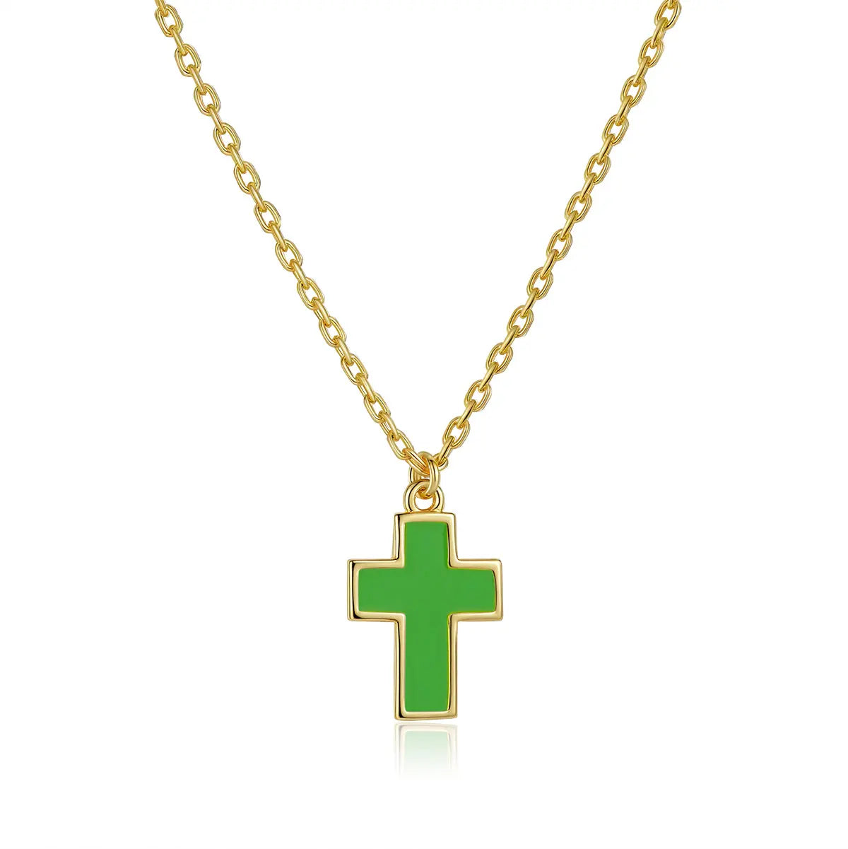 Petit Faith Necklace in Green Anna Zuckerman