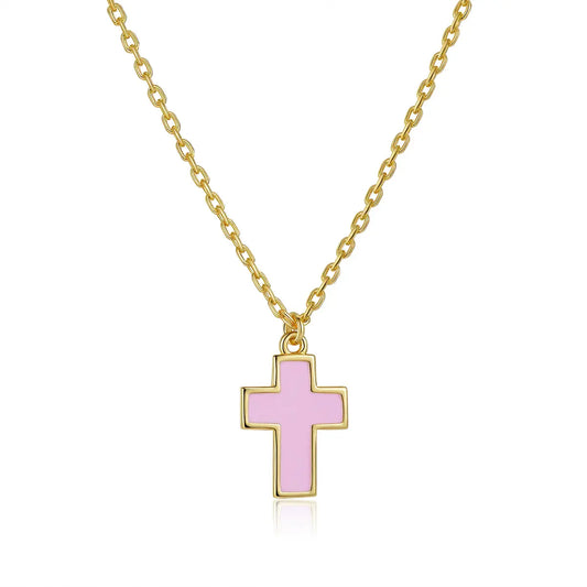 Petit Faith Necklace in Pink Anna Zuckerman