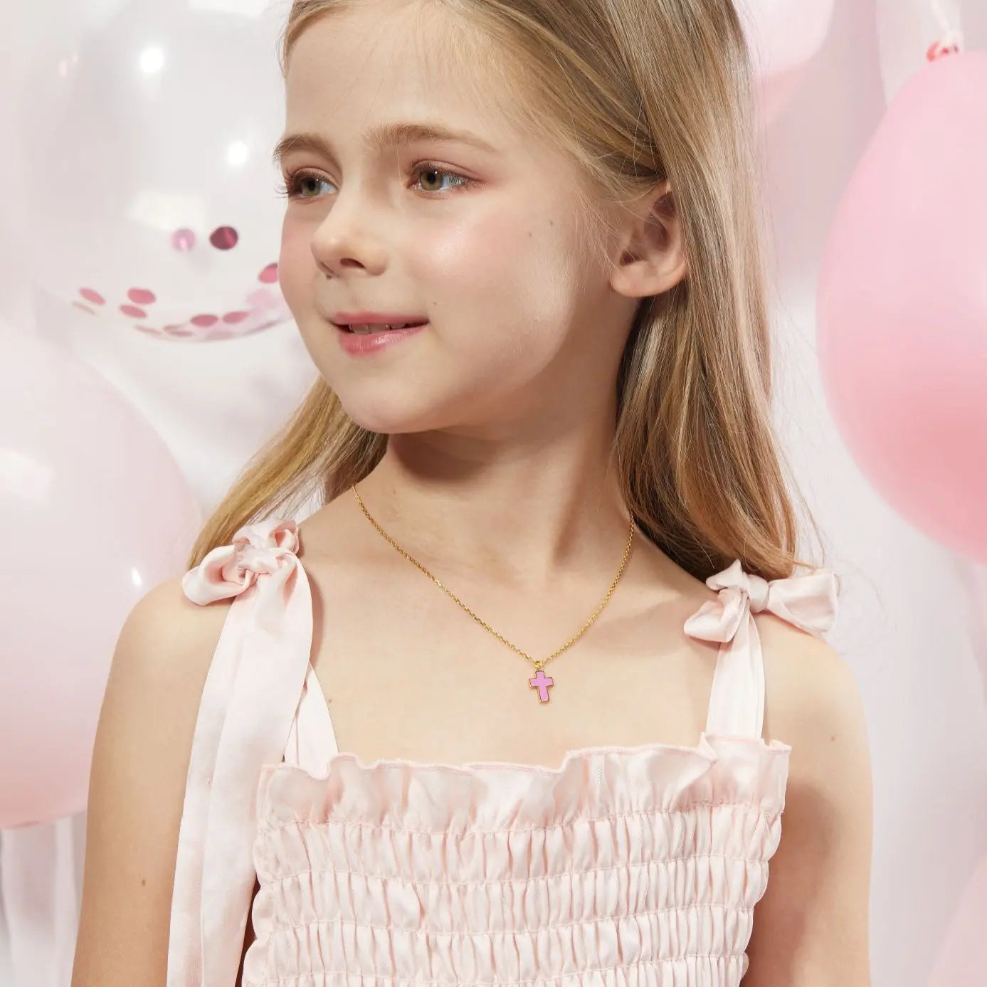 Petit Faith Necklace in Rose Anna Zuckerman