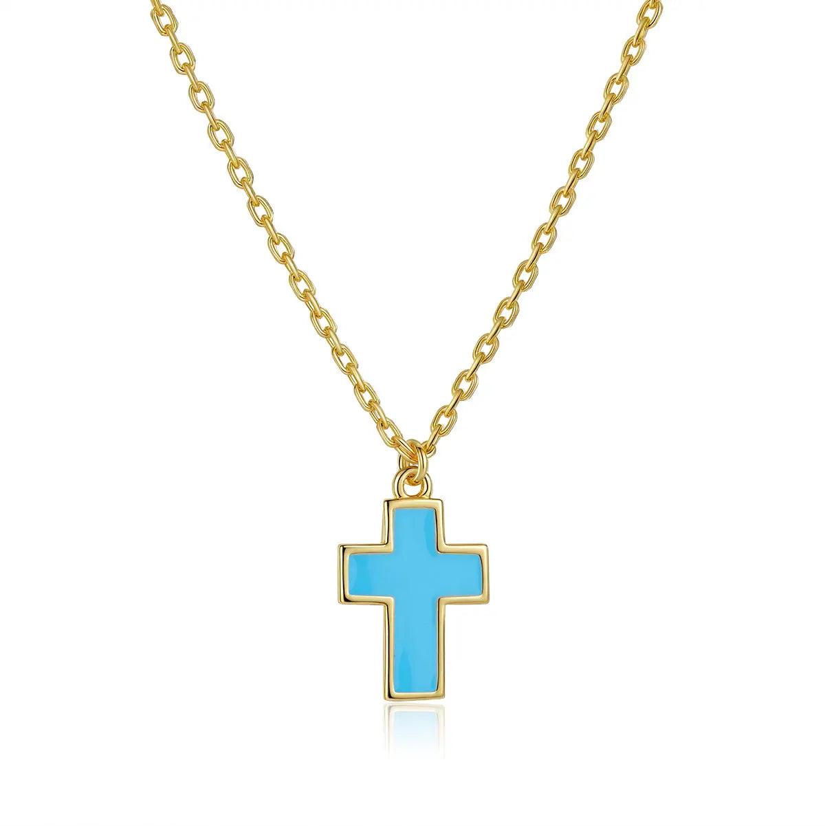 Petit Faith Necklace in Sky Blue Anna Zuckerman