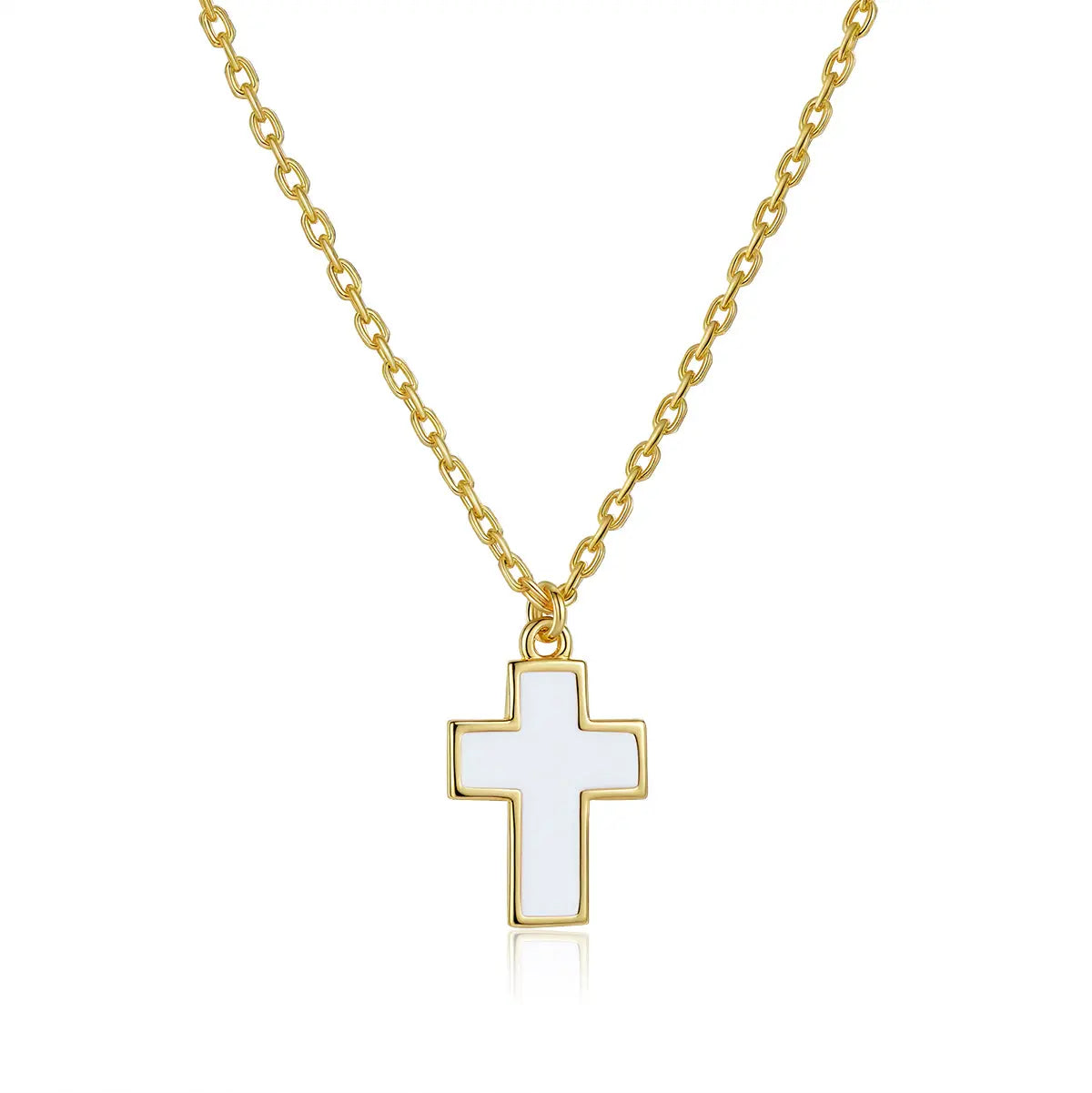 Petit Faith Necklace in White Anna Zuckerman