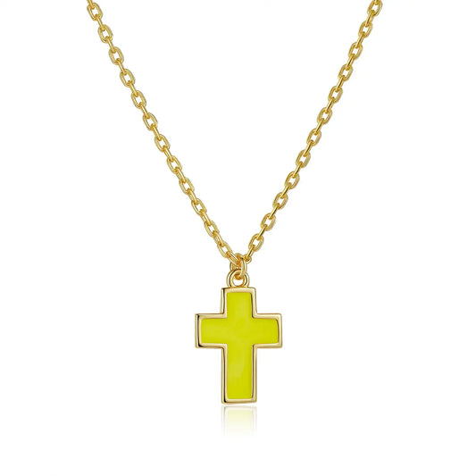Petit Faith Necklace in Yellow Anna Zuckerman