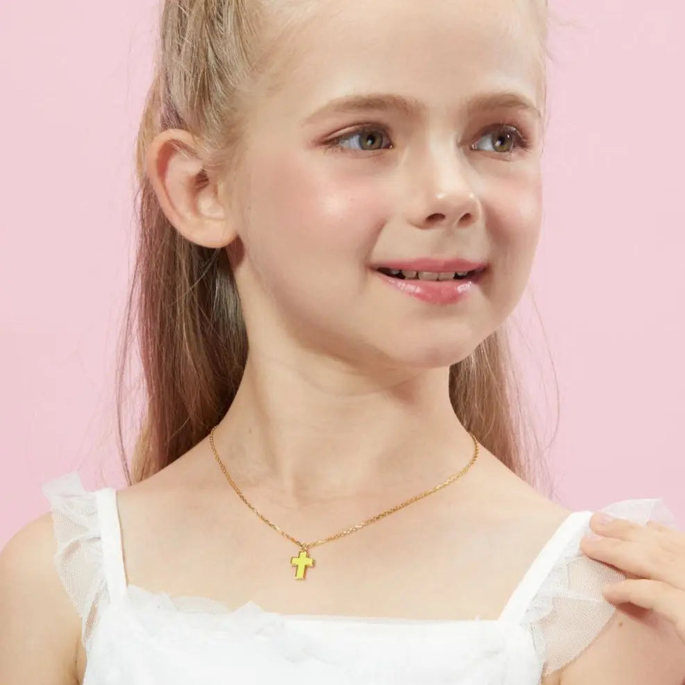 Petit Faith Necklace in Yellow Anna Zuckerman