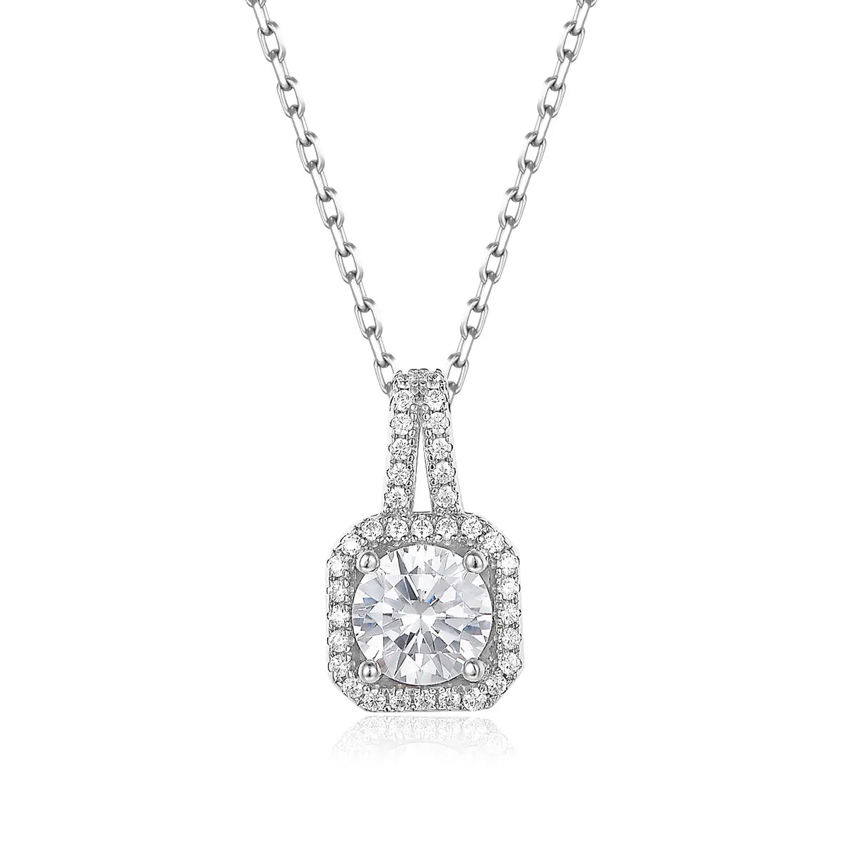 Petit Halo Cushion Necklace Anna Zuckerman