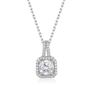 Petit Halo Cushion Necklace Anna Zuckerman