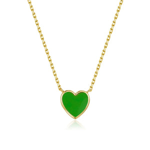 Petit Love Necklace in Green Anna Zuckerman
