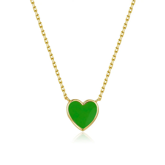 Petit Love Necklace in Green Anna Zuckerman