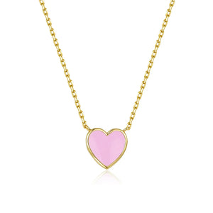 Petit Love Necklace in Pink Anna Zuckerman