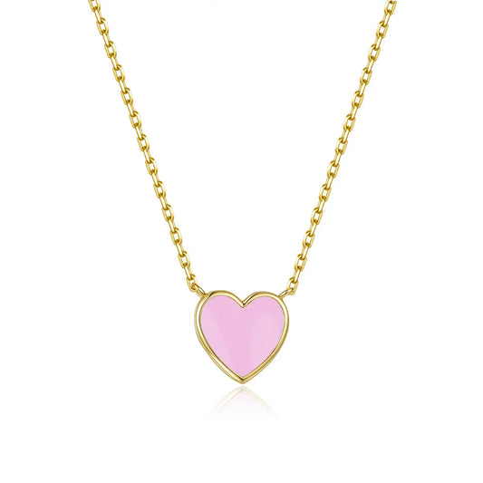 Petit Love Necklace in Pink Anna Zuckerman