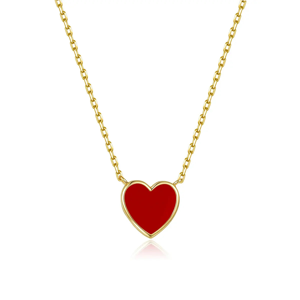 Petit Love Necklace in Red Anna Zuckerman