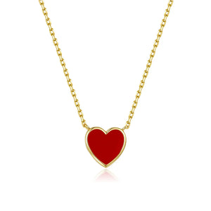 Petit Love Necklace in Red Anna Zuckerman