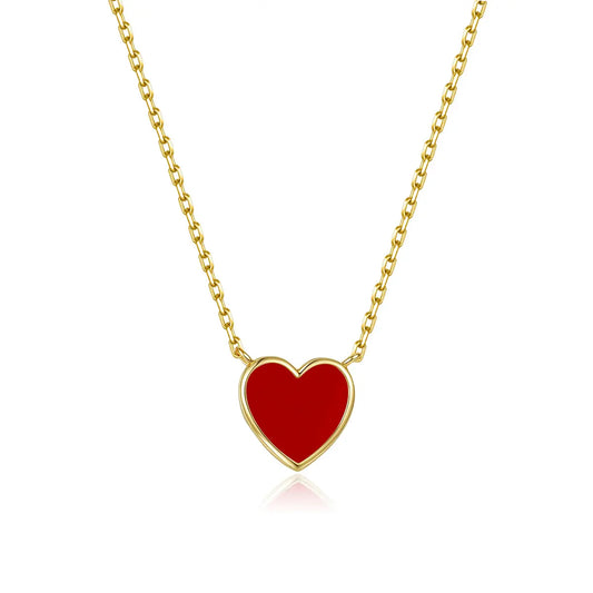 Petit Love Necklace in Red Anna Zuckerman