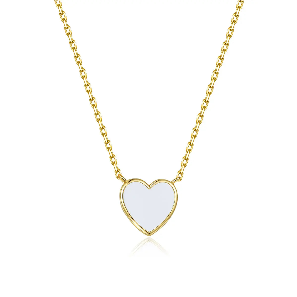 Petit Love Necklace in White Anna Zuckerman