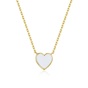 Petit Love Necklace in White Anna Zuckerman