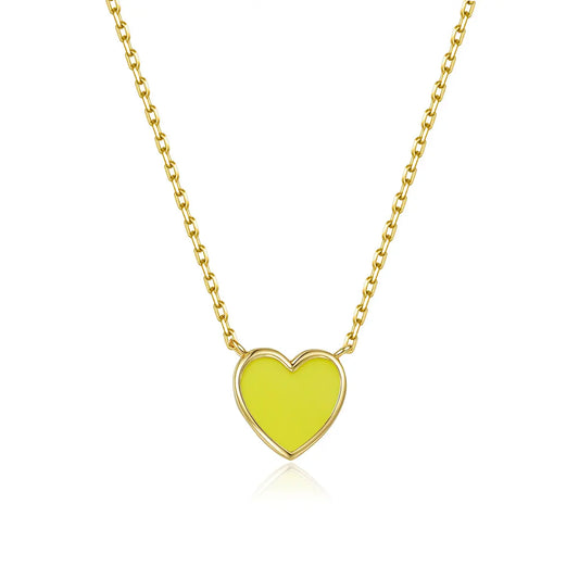 Petit Love Necklace in Yellow Anna Zuckerman