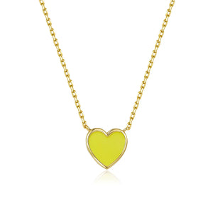 Petit Love Necklace in Yellow Anna Zuckerman