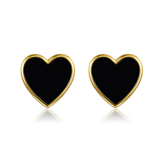 Petit Love Studs in Black Anna Zuckerman